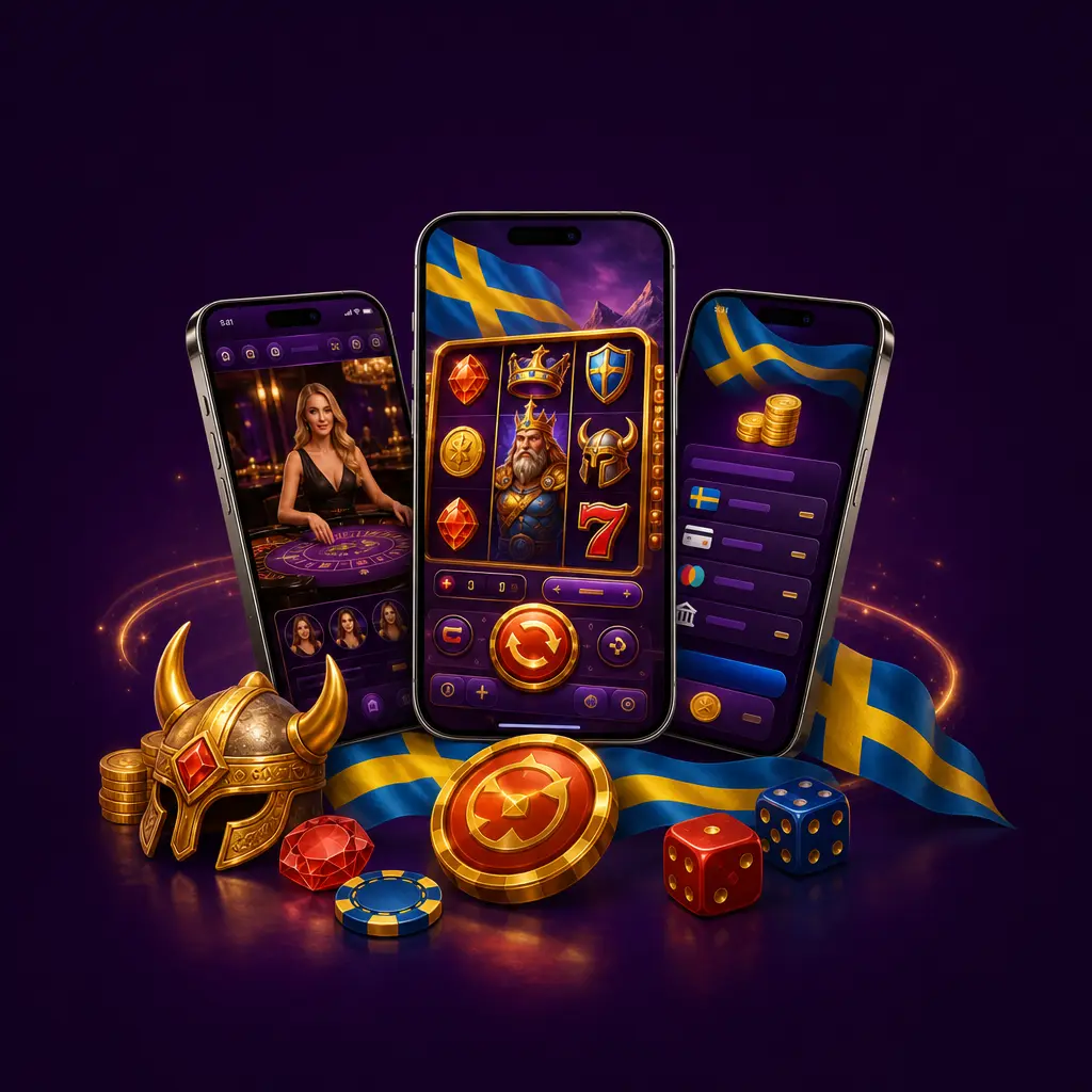 HitnSpin mobilapps funktioner på telefonskärmar för svenska spelare