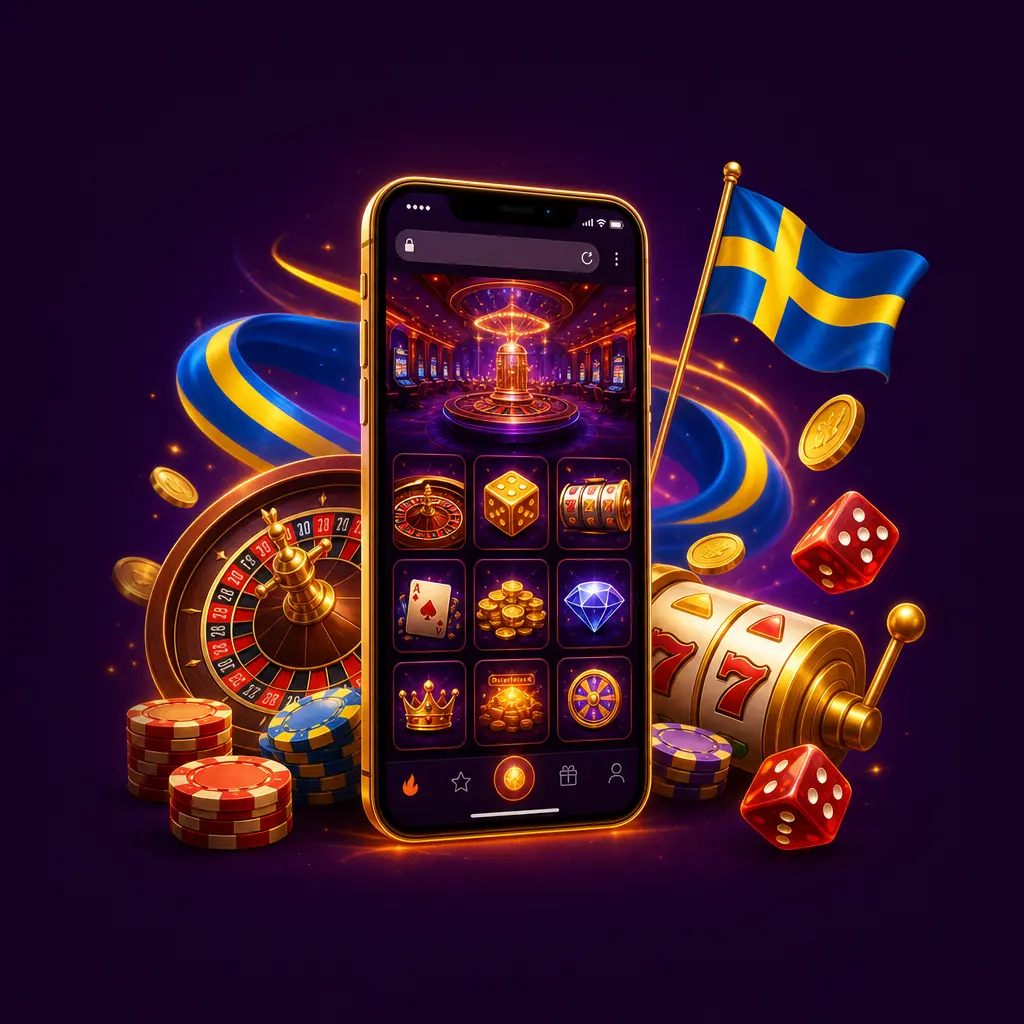 HitnSpins mobila webbläsarversion i Safari och Chrome utan installation