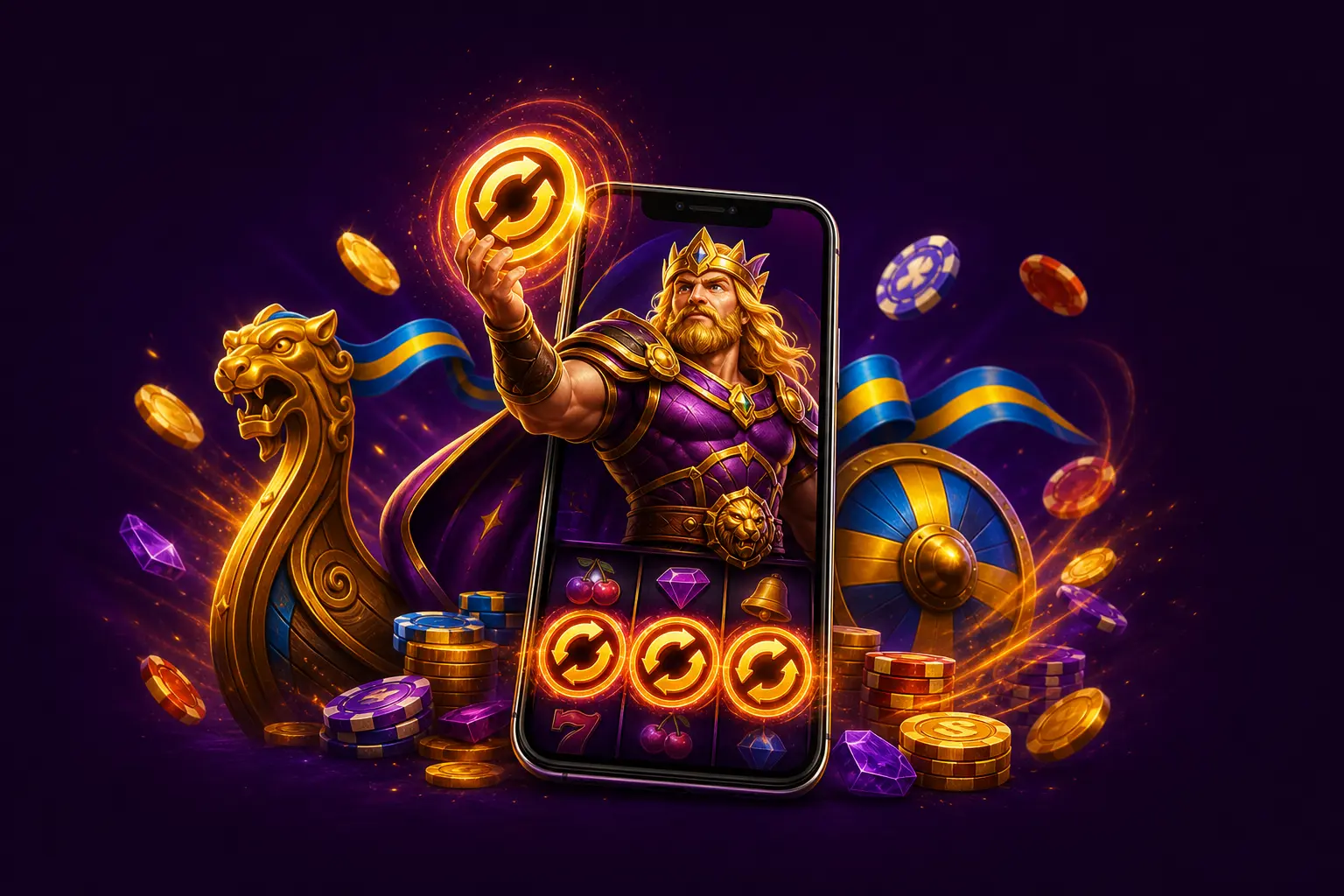 HitnSpin mobilapp med free spins för svenska spelare